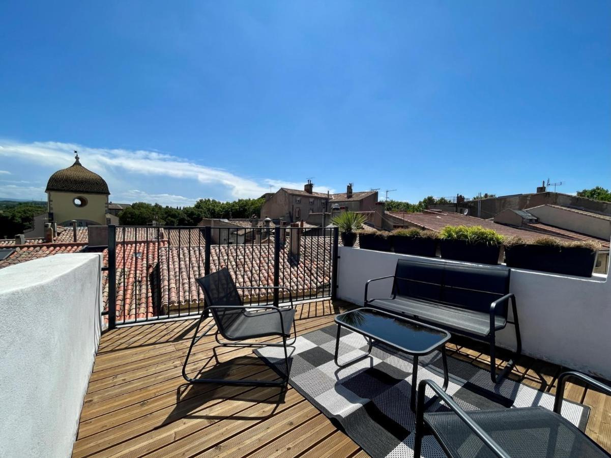 Rooftop N°38 - Rooms Et Studios - Vue Cite Medievale Carcassonne Zewnętrze zdjęcie
